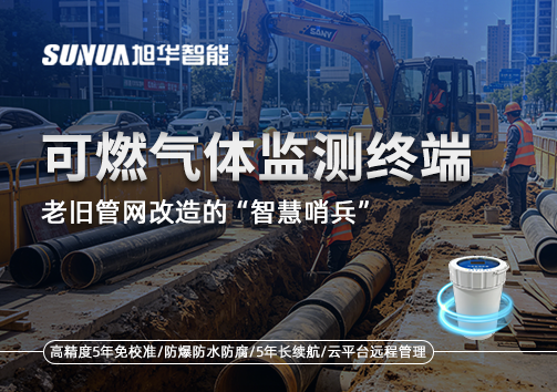 老旧管网改造的“智慧哨兵”：可燃气体监测终端如何重塑地下安全防线